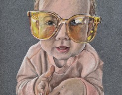 Noë, door een grote bril.