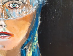 Detail van portret van Philippote de la Marck (1500-1537)