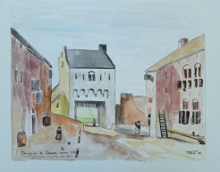 Imaginaire Oostpoort te Vianen anno 1545 (reconstructie)