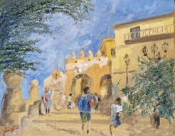 spring morning in 'Borgo Medievale di Agropoli'