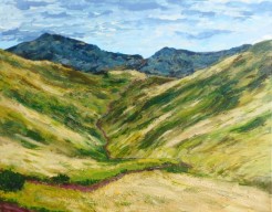 Landschap achter Cumbria, Lake District