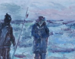 Vissers op scheveningen