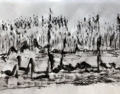 Dansend penseel op Bach