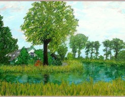 Langs een bocht van het Gein