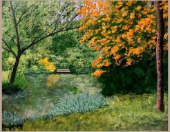 Autumn leaves in park Nyenrode