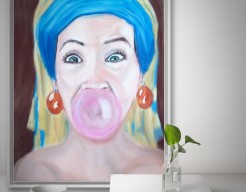 Girl with the bubble 