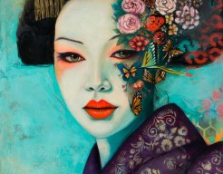 Portret of a Geisha Purple