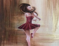 Ballerina Pirouette in Red