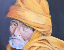 blinde Nepalese monnik