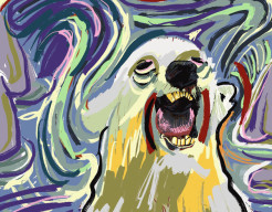 The scream of the polar bear I