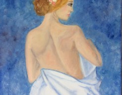 Vrouw met witte doek