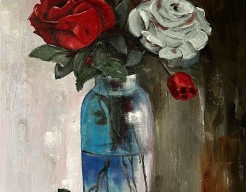 Vaas met bloemen (M. H)