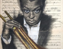 Portret van Miles Davis