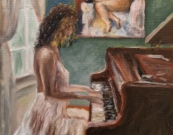 playing the piano in the morning (andre romijn)