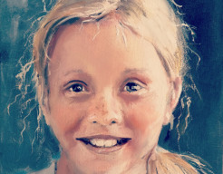 Lotte in de zomer.  Een zonnestraaltje