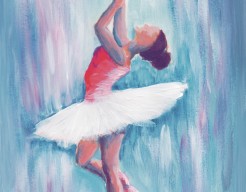 En point seul pied, ballerina 