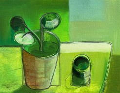 Green still life