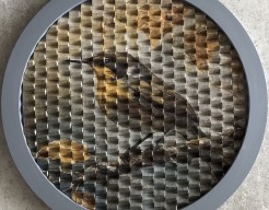 Vogel op 3D keramiek 