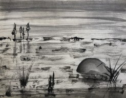 Snelschets in inkt - sumi-e