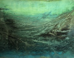 Dromerige creatie in groenen 