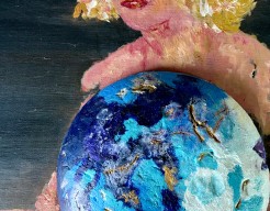 De wereld /mijn intern wereld in mijn schoot 