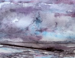 Luchten Laag water eb Terschelling ( tegen avondschemering) 