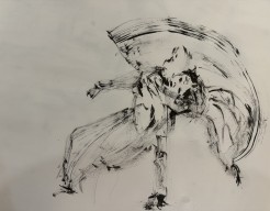 Werveling in inkt - sumi e