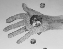 Een gat in mijn hand