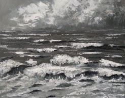 Grey sea