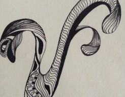 Abstracte letter V