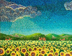 Zonnebloemen in de Provence