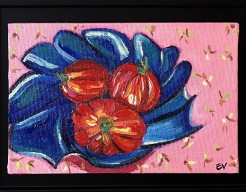 Vleestomaten in blauwe schaal (2)