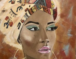 Colourful  Tignon (M.H.) | verkocht