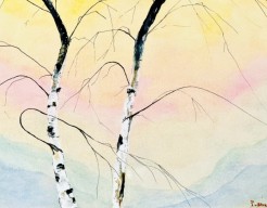 Zachte omhelzing van kleuren.