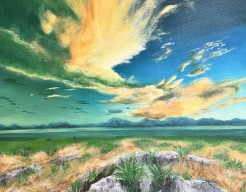 Dancing Clouds over the Fields (M.H)