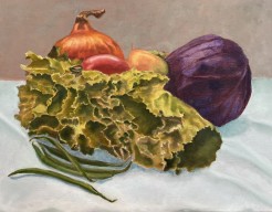 Mijn zelf gekweekte moestuin groente