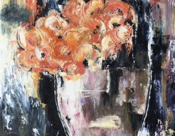 Flower bowl abstract