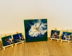 Vergeet-ME-nietjes serie met with hart