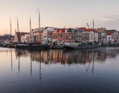 Galgewater bij schemering