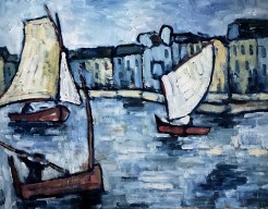 Voiliers dans le port du Havre