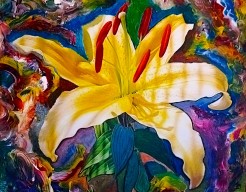 "Geelgekleurde lelie"