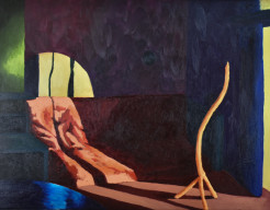 Kamer met streep licht