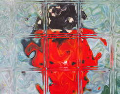 Lady Glass - handgeschilderd