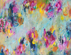 Unicorn Unleashed - abstract schilderij