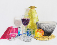 Tast toe (potloodtekening)