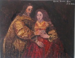 Joods bruidsmeisje  reproductie Rembrandt 