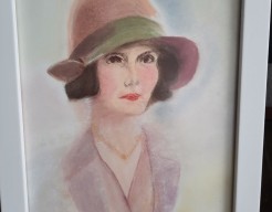 jonge vrouw art deco stijl