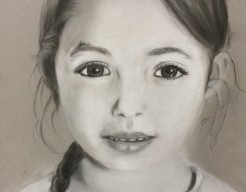 Zwart / Wit  Portret meisje