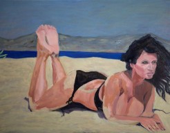 Pretty Girl On The Beach