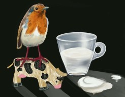 Time for a drink "Milk"